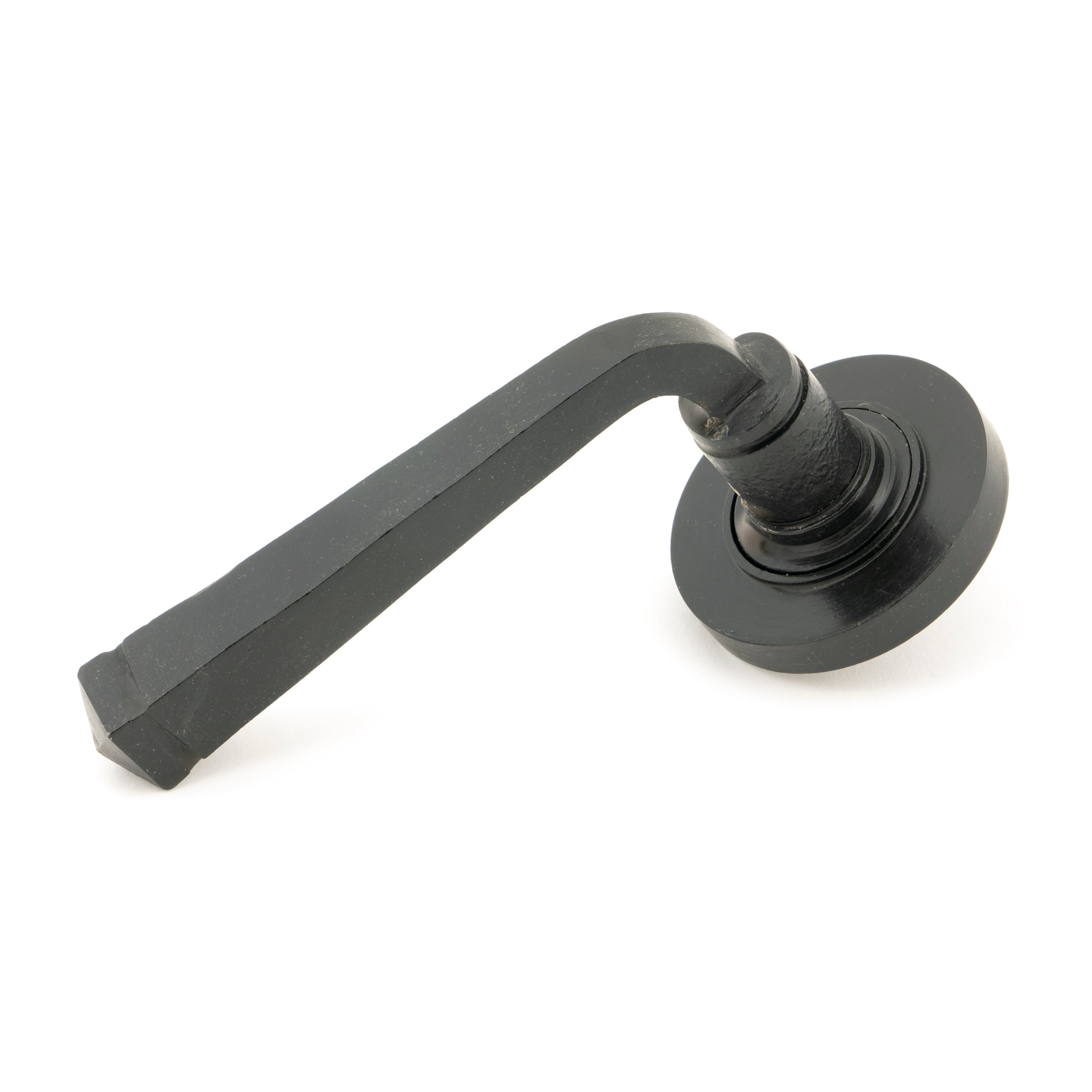 External Beeswax Avon Round Lever on Rose Set (Plain) - Unsprung | From The Anvil-Concealed-Yester Home
