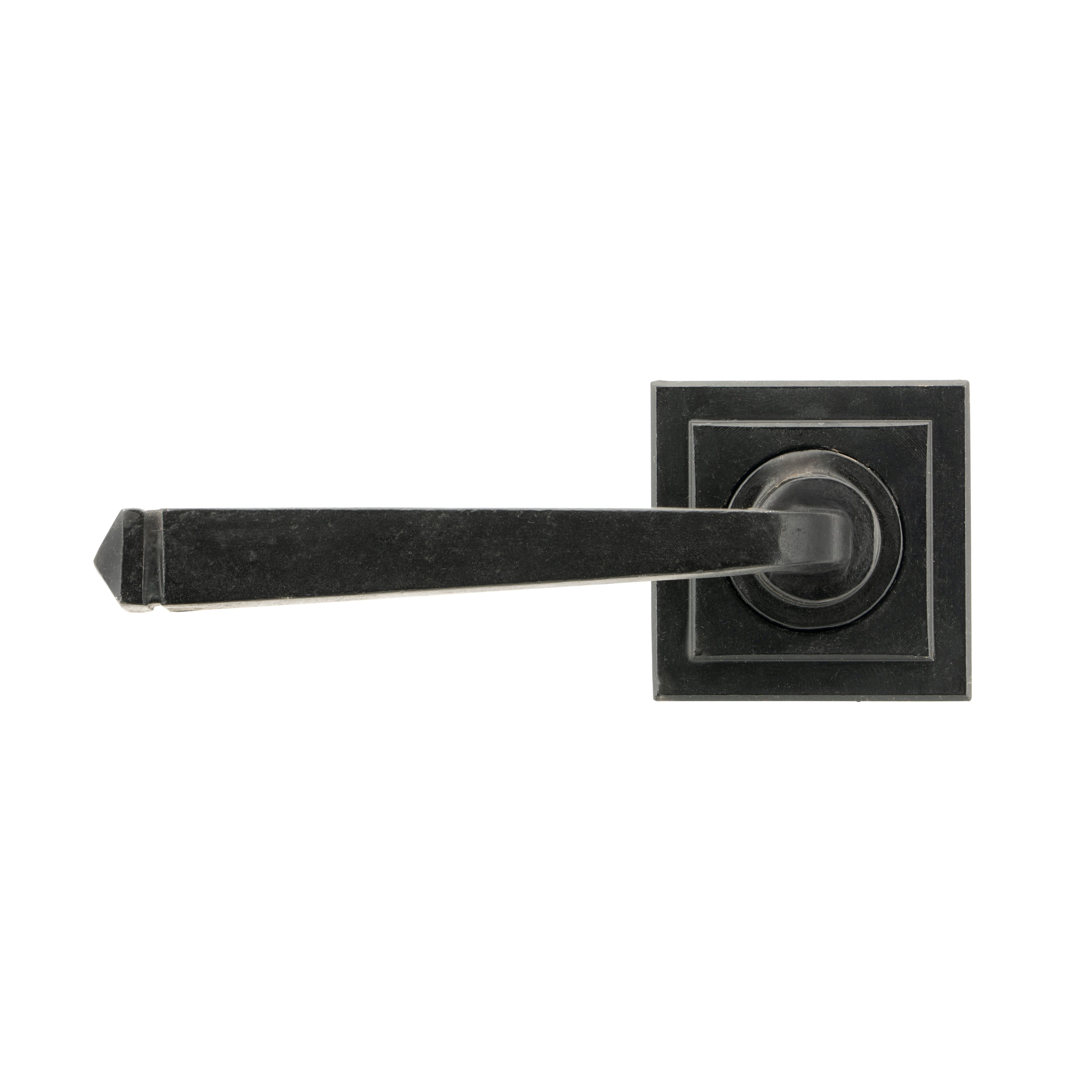 External Beeswax Avon Round Lever on Rose Set (Square) | From The Anvil-Concealed-Yester Home