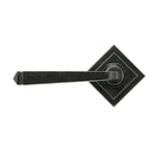 External Beeswax Avon Round Lever on Rose Set (Square) - Unsprung | From The Anvil-Concealed-Yester Home