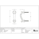 External Beeswax Doctors Door Knocker | From The Anvil - Bolt-Through Door Knockers - From The Anvil - Yester Home