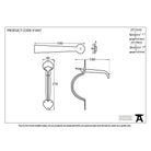 External Beeswax Gothic Thumblatch | From The Anvil-Thumblatches-Yester Home