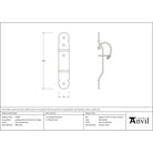 External Beeswax Locking Penny End Screw on Staple | From The Anvil -  - From The Anvil - Yester Home