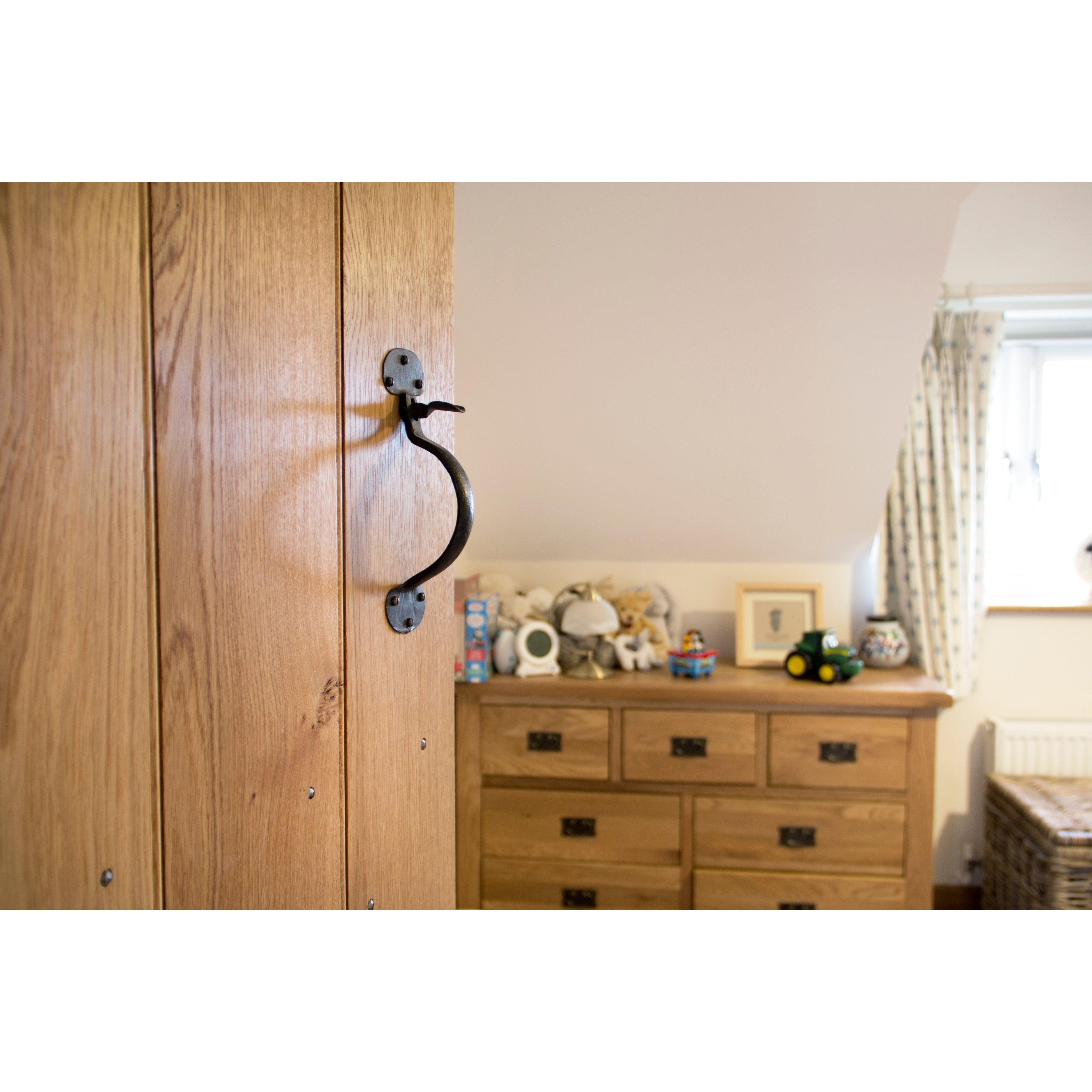 External Beeswax Medium Bean Thumblatch | From The Anvil-Thumblatches-Yester Home