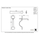 External Beeswax Medium Bean Thumblatch | From The Anvil-Thumblatches-Yester Home