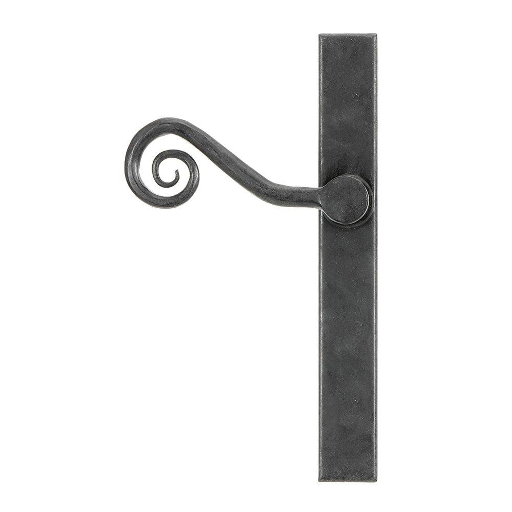 External Beeswax Monkeytail Slimline Lever Espag. Latch Set -LH | From The Anvil-Espagnolette-Yester Home