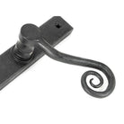 External Beeswax Monkeytail Slimline Lever Espag. Latch Set -LH | From The Anvil-Espagnolette-Yester Home