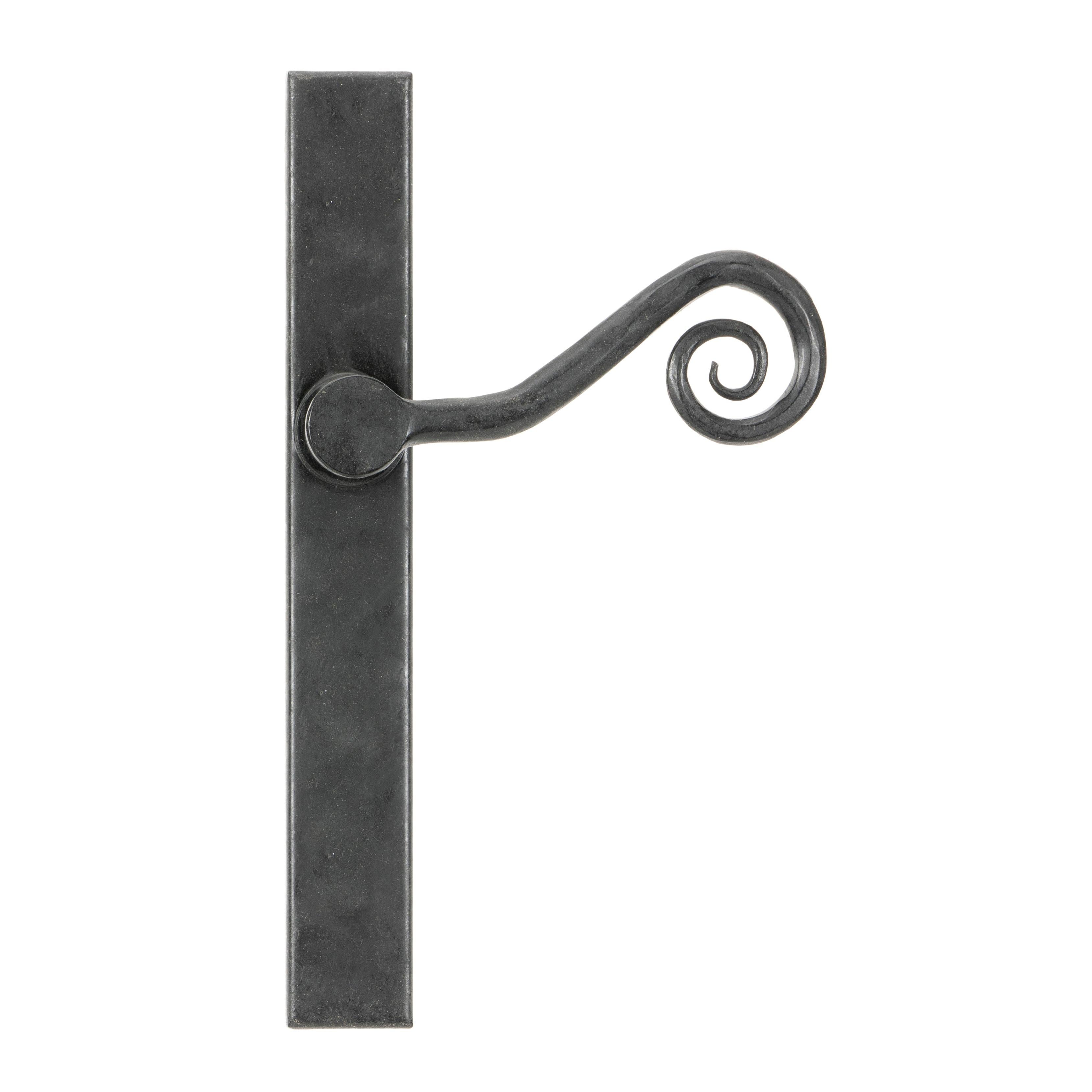 External Beeswax Monkeytail Slimline Lever Espag. Latch Set -RH | From The Anvil - Espagnolette - From The Anvil - Yester Home