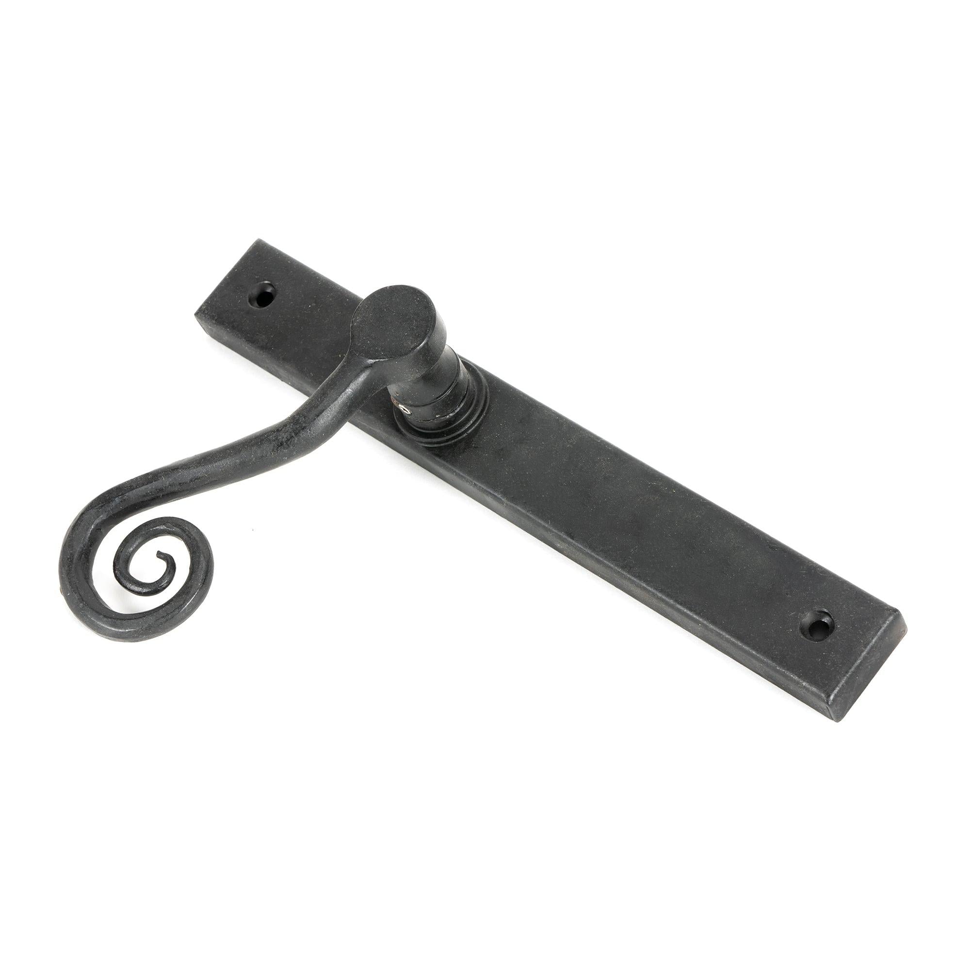 External Beeswax Monkeytail Slimline Lever Espag. Latch Set -RH | From The Anvil - Espagnolette - From The Anvil - Yester Home