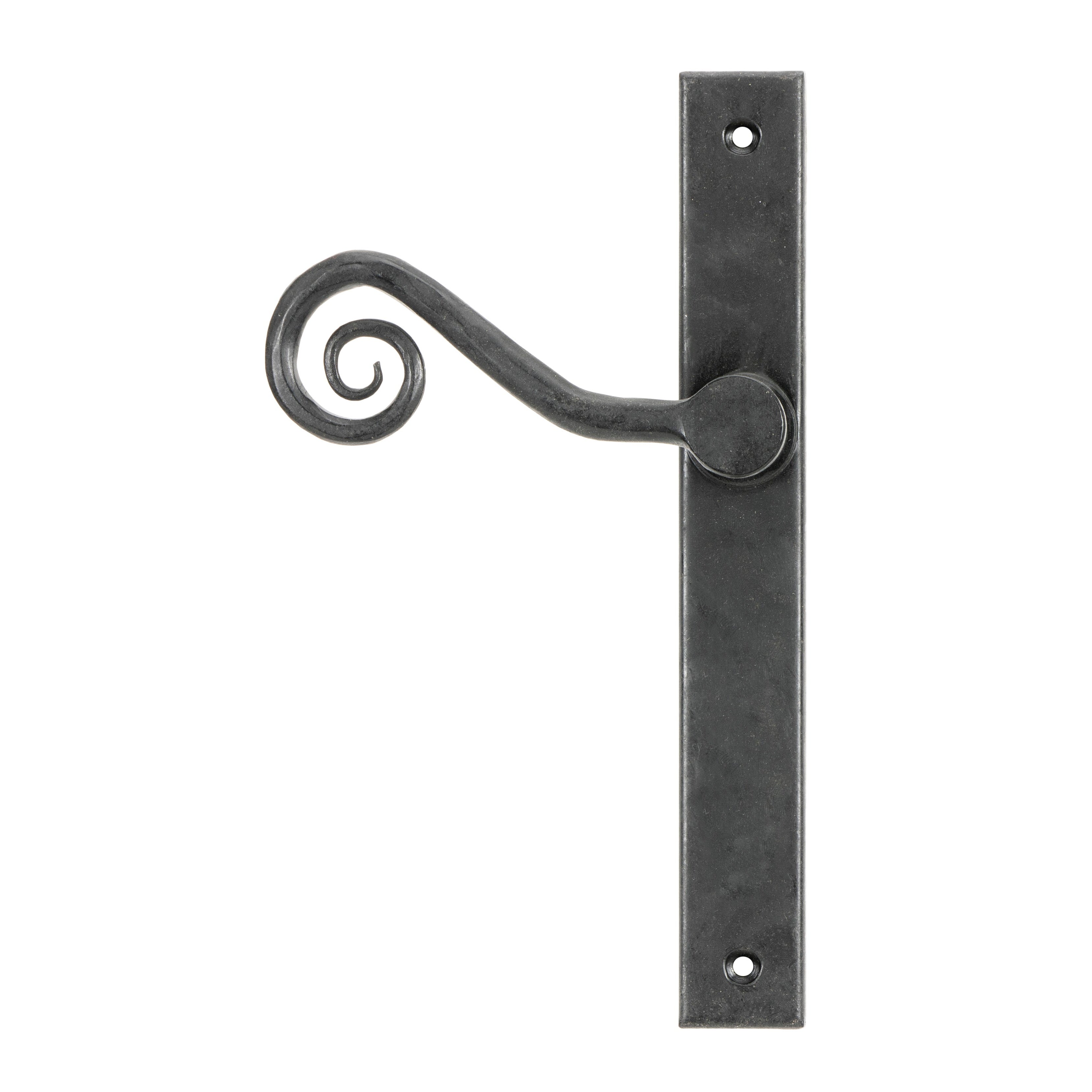 External Beeswax Monkeytail Slimline Lever Espag. Latch Set -RH | From The Anvil-Espagnolette-Yester Home