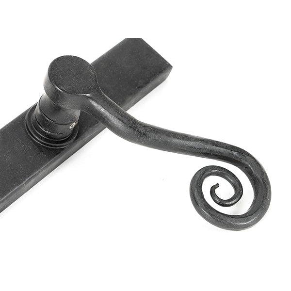 External Beeswax Monkeytail Slimline Lever Espag. Latch Set -RH | From The Anvil-Espagnolette-Yester Home