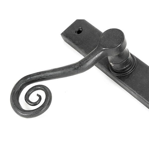 External Beeswax Monkeytail Slimline Lever Espag. Latch Set -RH | From The Anvil-Espagnolette-Yester Home