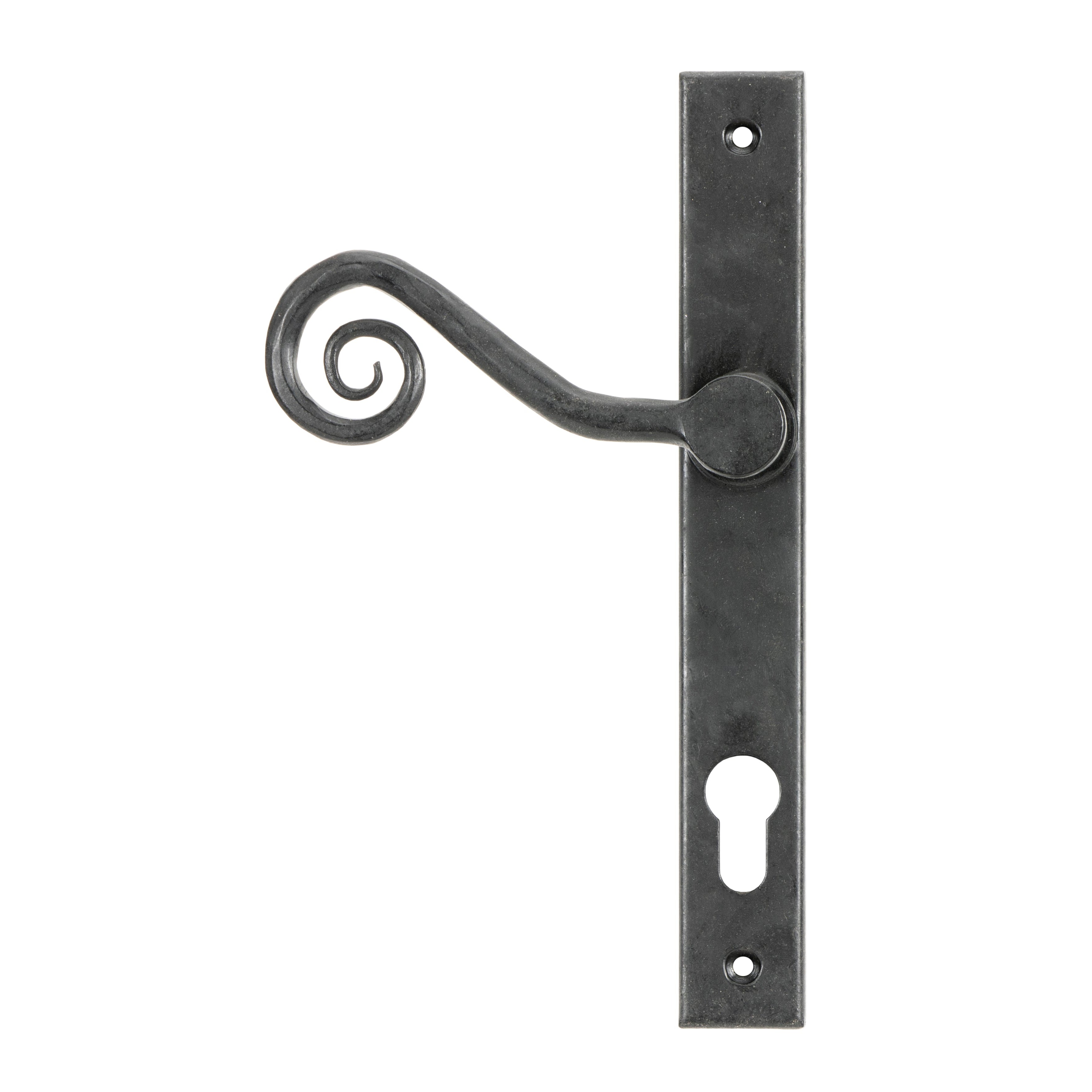 External Beeswax Monkeytail Slimline Lever Espag. Lock Set - RH | From The Anvil-Espagnolette-Yester Home