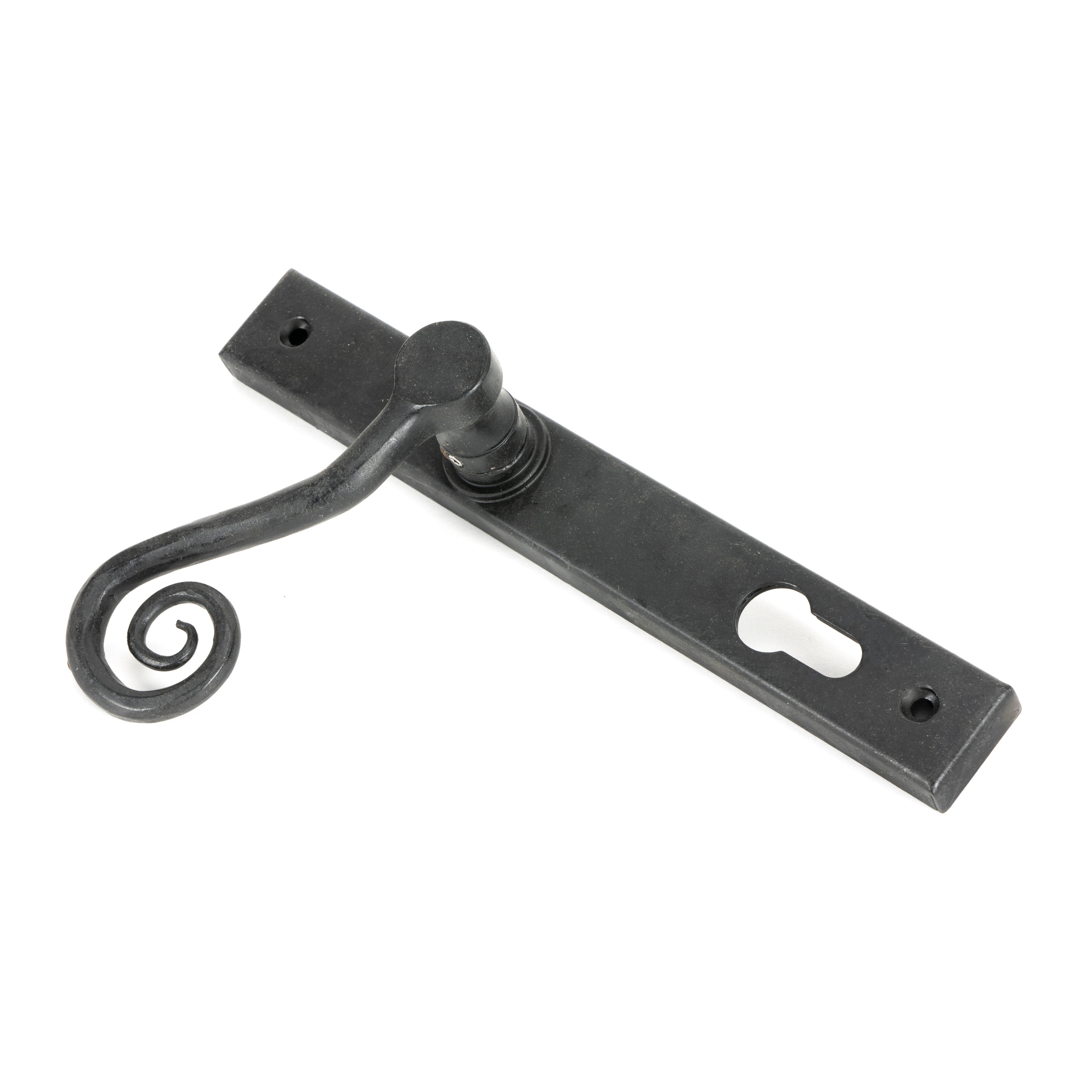 External Beeswax Monkeytail Slimline Lever Espag. Lock Set - RH | From The Anvil-Espagnolette-Yester Home