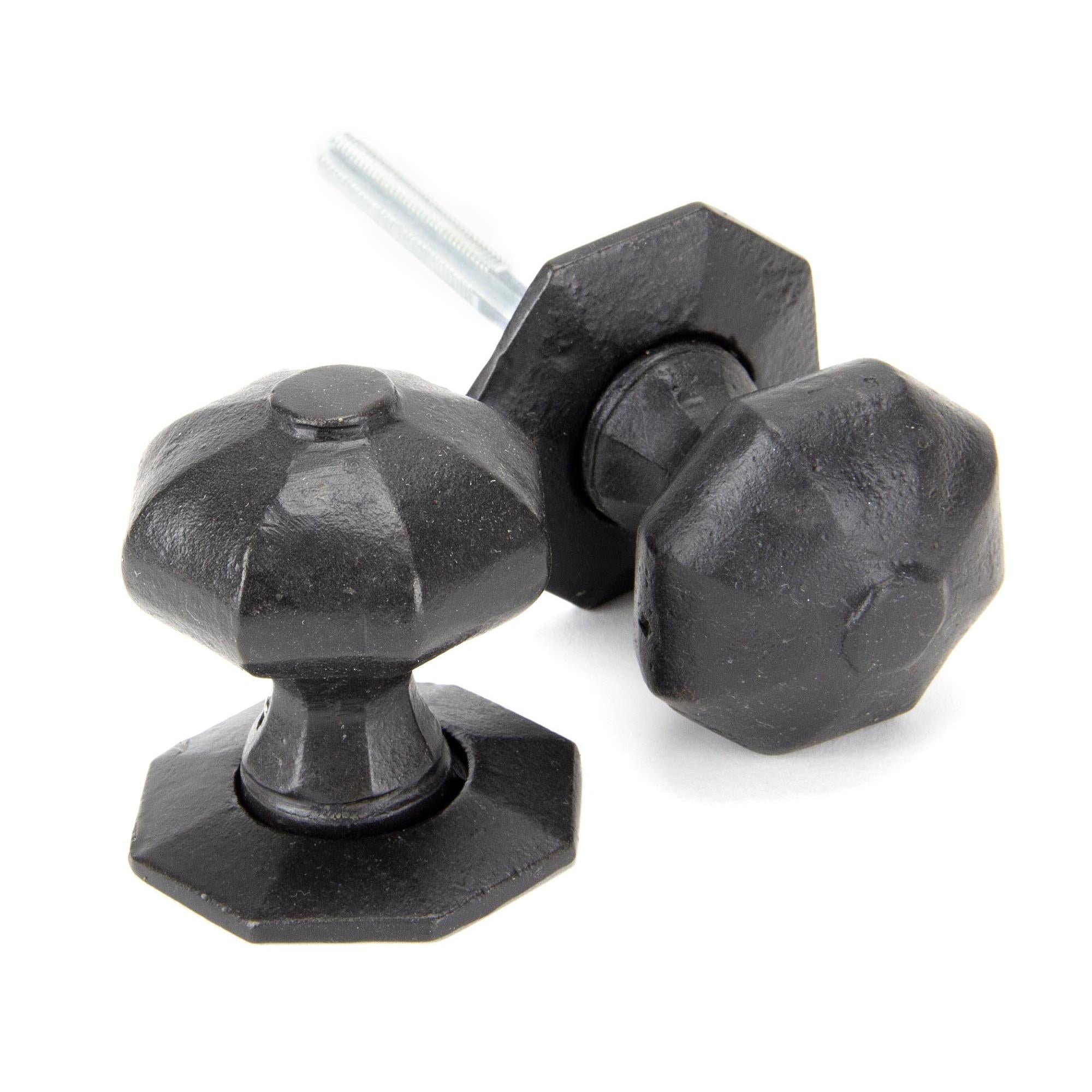External Beeswax Octagonal Mortice/Rim Knob Set | From The Anvil - Mortice Knobs - From The Anvil - Yester Home