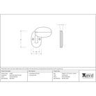 External Beeswax Oval Escutcheon & Cover | From The Anvil-Escutcheons-Yester Home