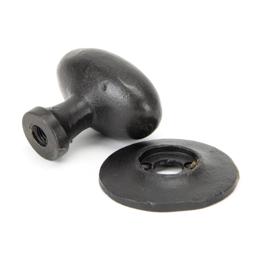 External Beeswax Oval Mortice/Rim Knob Set | From The Anvil