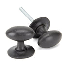 External Beeswax Oval Mortice/Rim Knob Set | From The Anvil - Mortice Knobs - From The Anvil - Yester Home