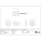 External Beeswax Regency Centre Door Knob | From The Anvil-Centre Door Knobs-Yester Home