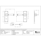 External Beeswax Regency Lever Bathroom Set | From The Anvil - Lever Bathroom - From The Anvil - Yester Home