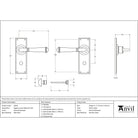 External Beeswax Regency Lever Bathroom Set | From The Anvil-Lever Bathroom-Yester Home