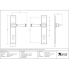 External Beeswax Regency Lever Espag. Lock Set | From The Anvil - Espagnolette - From The Anvil - Yester Home