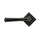 External Beeswax Regency Lever on Rose Set (Square) - Unsprung | From The Anvil - Concealed - From The Anvil - Yester Home