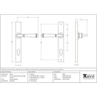 External Beeswax Regency Slimline Lever Espag. Lock Set | From The Anvil-Espagnolette-Yester Home