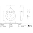 External Beeswax Ring Door Knocker | From The Anvil - Surface Fixed Door Knockers - From The Anvil - Yester Home