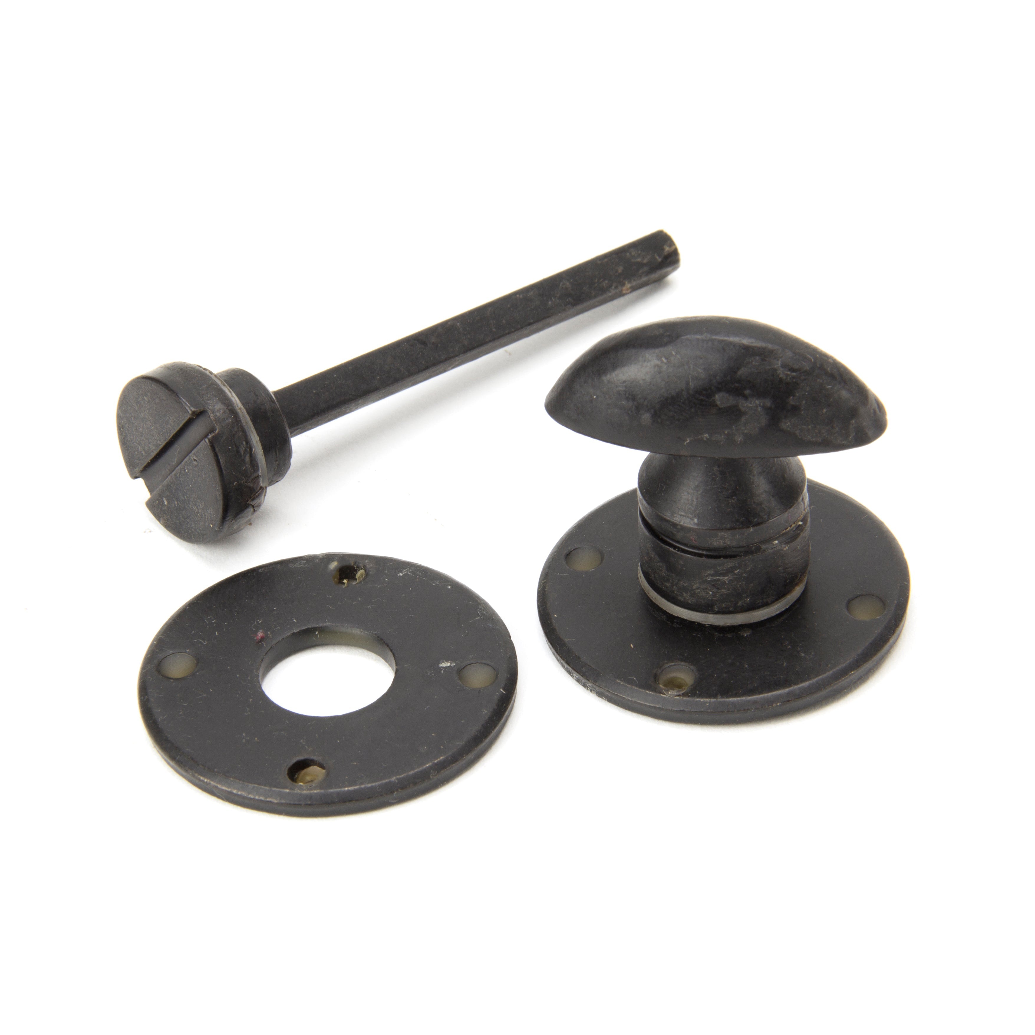 External Beeswax Round Bathroom Thumbturn | From The Anvil-Thumbturns-Yester Home