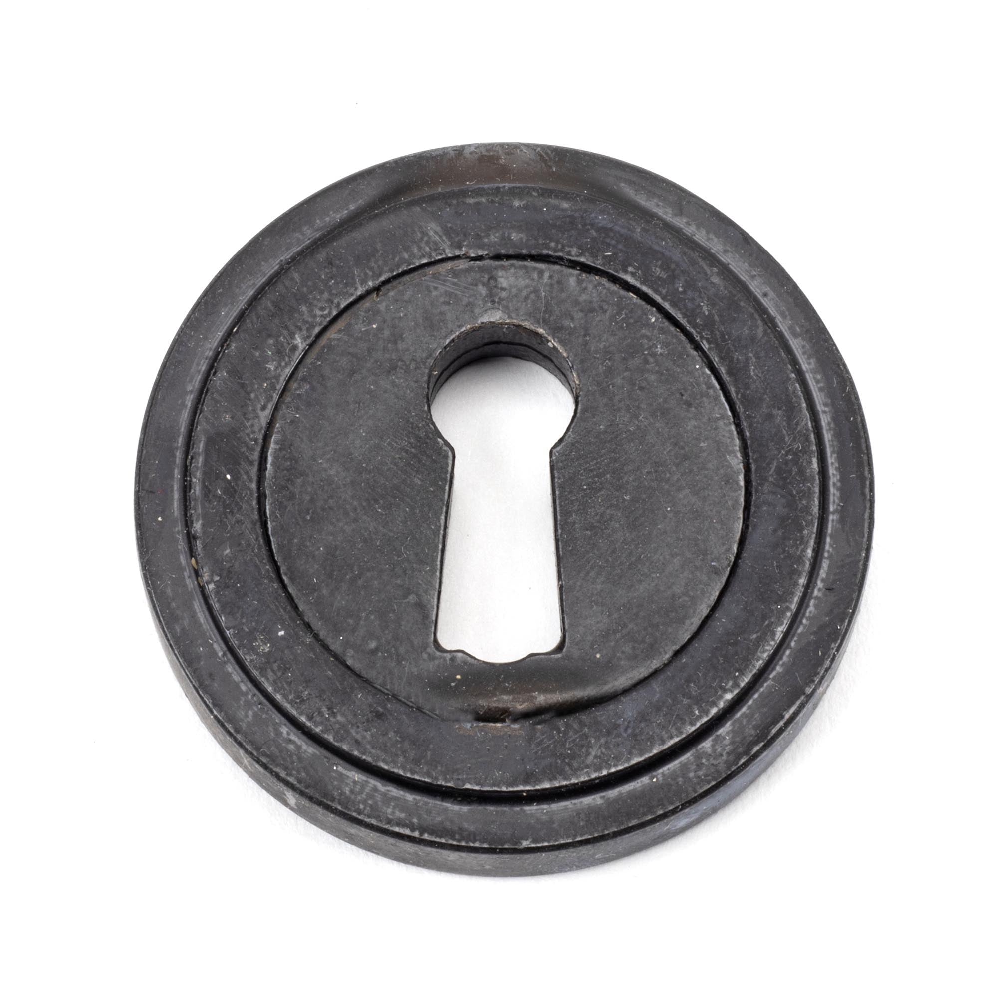 External Beeswax Round Escutcheon (Art Deco) | From The Anvil - Escutcheons - From The Anvil - Yester Home