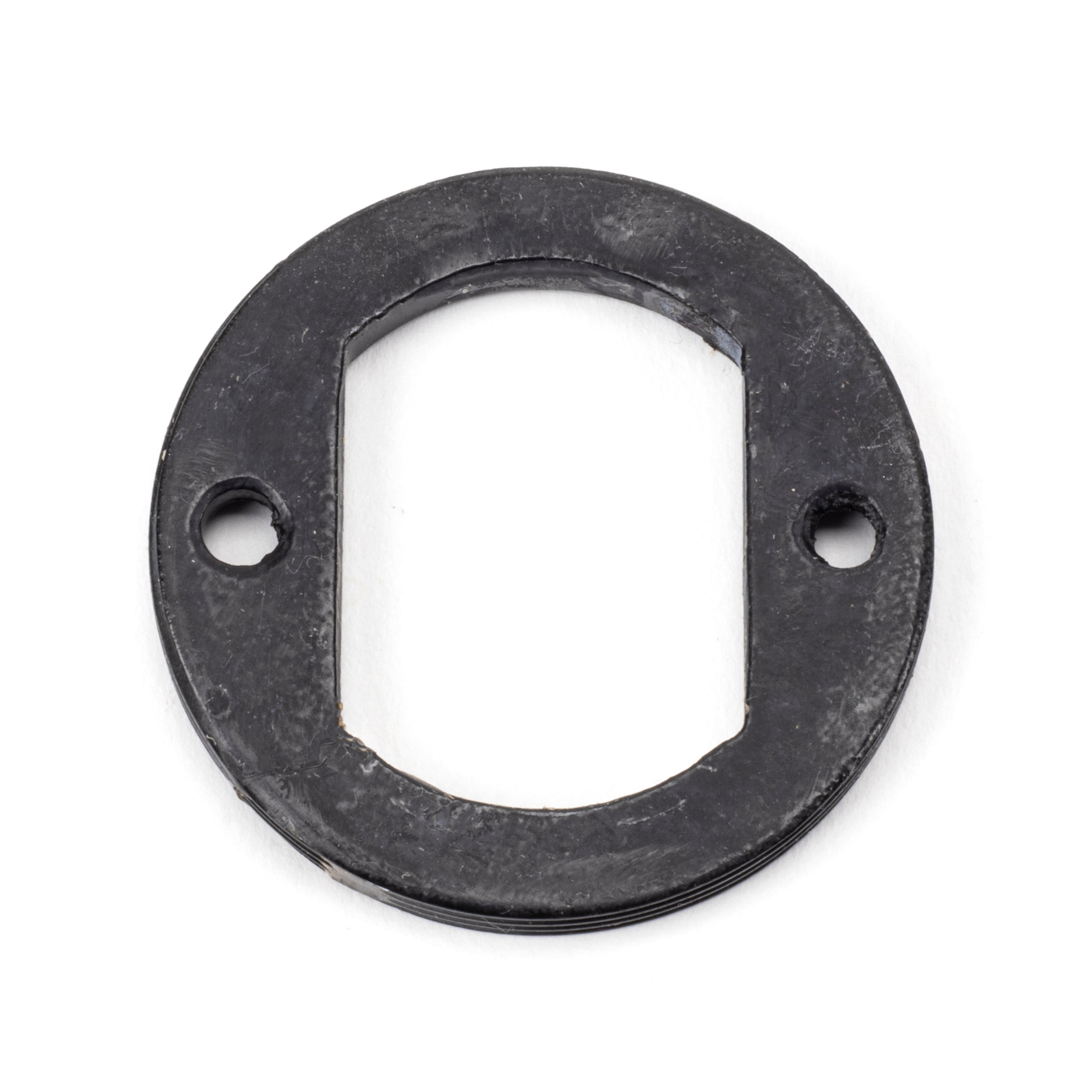 External Beeswax Round Euro Escutcheon (Art Deco) | From The Anvil-Euro Escutcheons-Yester Home
