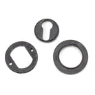 External Beeswax Round Euro Escutcheon (Plain) | From The Anvil - Euro Escutcheons - From The Anvil - Yester Home