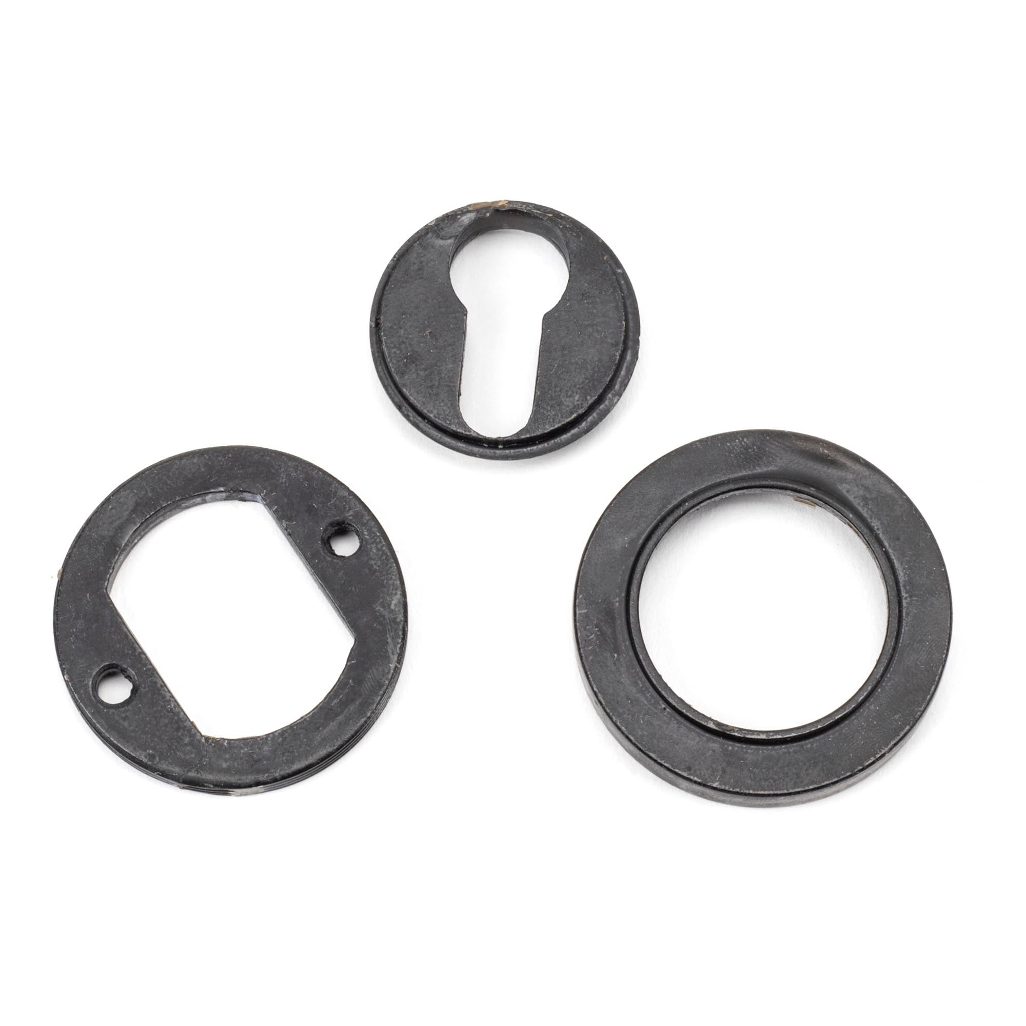 External Beeswax Round Euro Escutcheon (Plain) | From The Anvil - Euro Escutcheons - From The Anvil - Yester Home