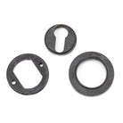 External Beeswax Round Euro Escutcheon (Plain) | From The Anvil-Euro Escutcheons-Yester Home