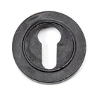 External Beeswax Round Euro Escutcheon (Plain) | From The Anvil-Euro Escutcheons-Yester Home