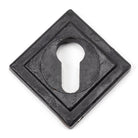 External Beeswax Round Euro Escutcheon (Square) | From The Anvil - Euro Escutcheons - From The Anvil - Yester Home