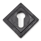 External Beeswax Round Euro Escutcheon (Square) | From The Anvil-Euro Escutcheons-Yester Home