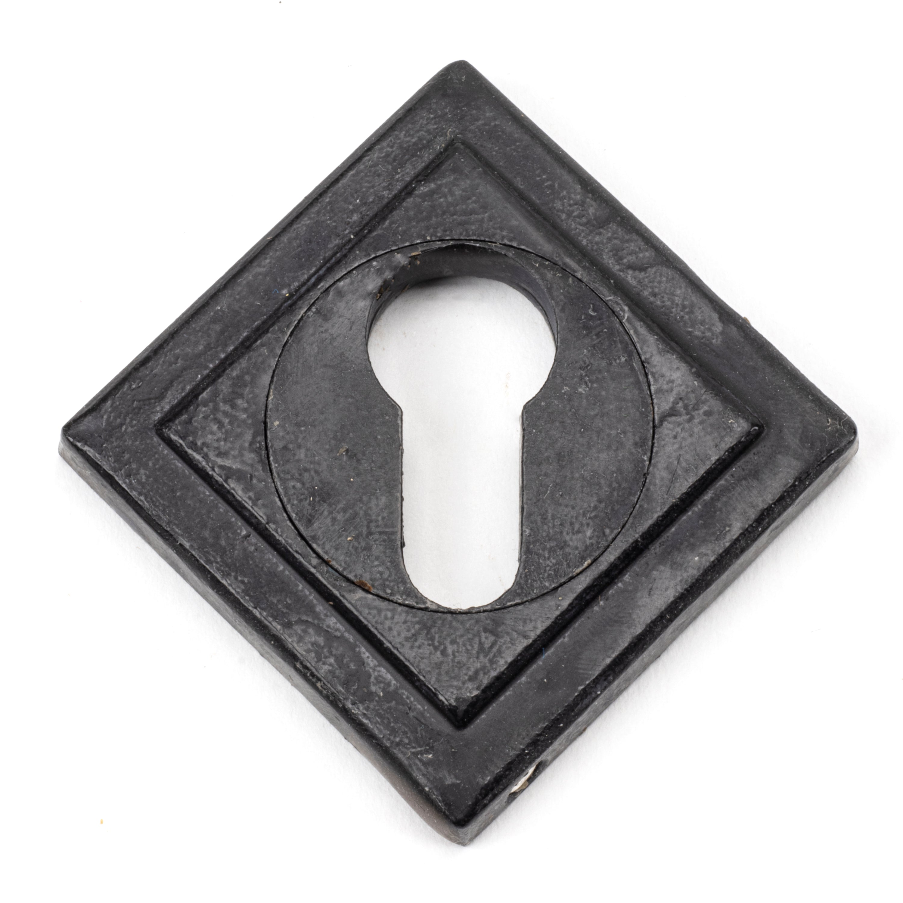External Beeswax Round Euro Escutcheon (Square) | From The Anvil-Euro Escutcheons-Yester Home