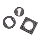 External Beeswax Round Euro Escutcheon (Square) | From The Anvil-Euro Escutcheons-Yester Home