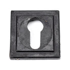 External Beeswax Round Euro Escutcheon (Square) | From The Anvil - Euro Escutcheons - From The Anvil - Yester Home
