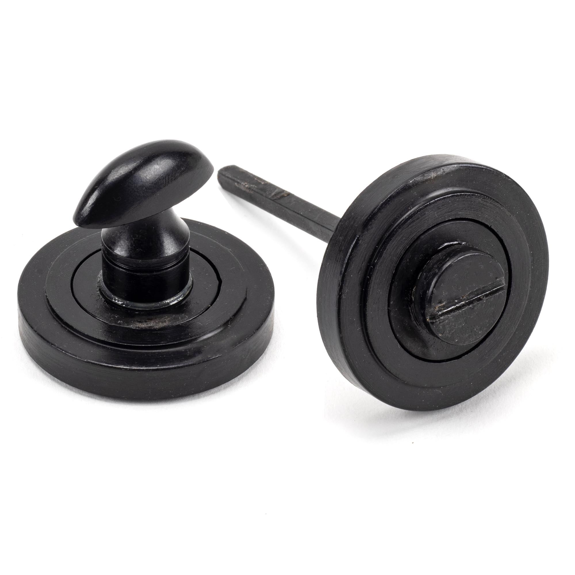 External Beeswax Round Thumbturn Set (Art Deco) | From The Anvil - Thumbturns - From The Anvil - Yester Home