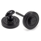 External Beeswax Round Thumbturn Set (Art Deco) | From The Anvil-Thumbturns-Yester Home