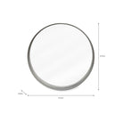 Farringdon Mirror, Round - Steel-Mirrors-Yester Home