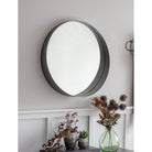 Farringdon Mirror, Round - Steel-Mirrors-Yester Home