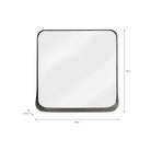 Farringdon Mirror, Square - Steel-Mirrors-Yester Home
