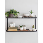 Farringdon Steel Double Wall Shelf-Racks & Shelves-Yester Home