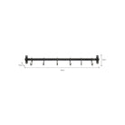 Farringdon Steel Hook Rail-Hook Rails-Yester Home