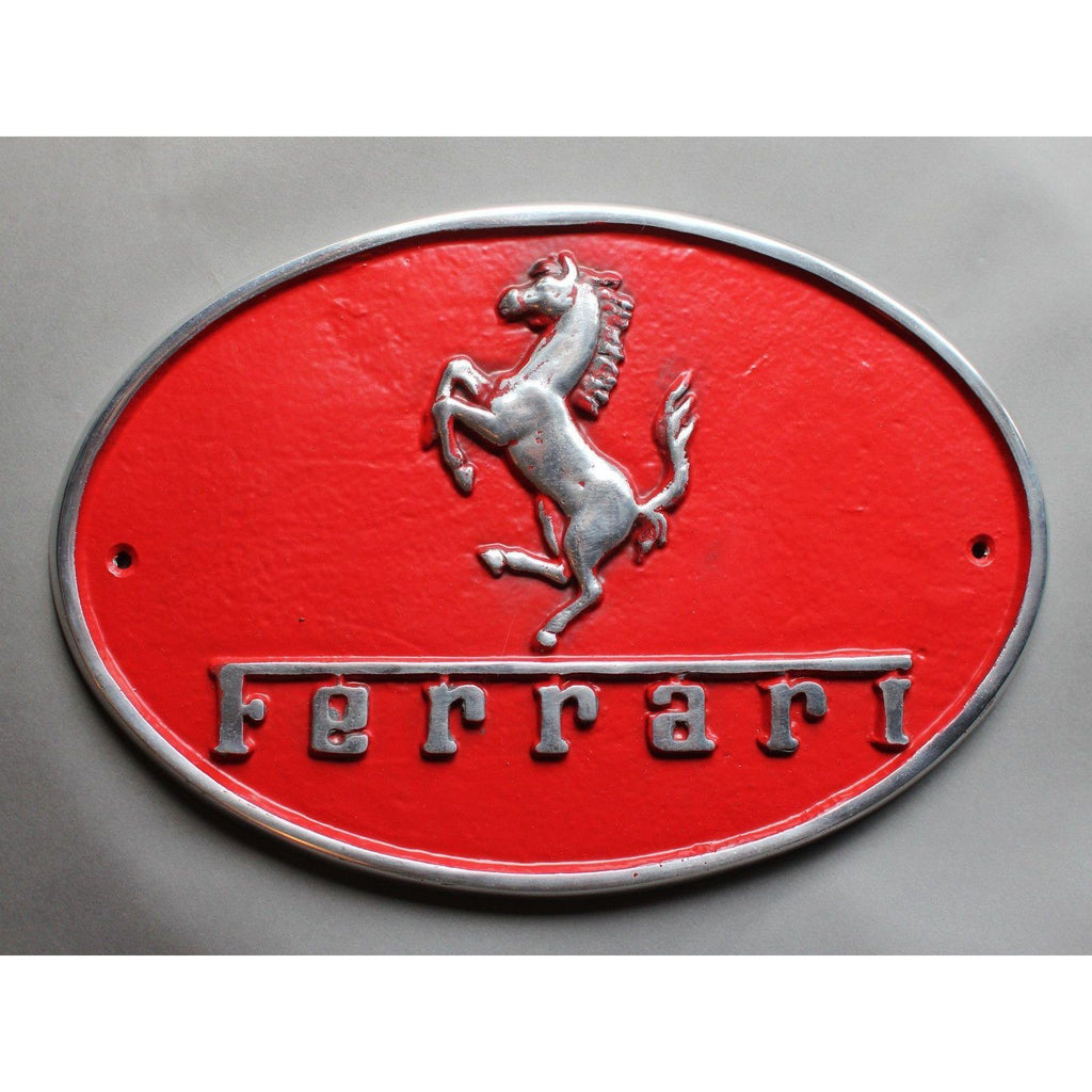 Ferrari Garage Car Sign