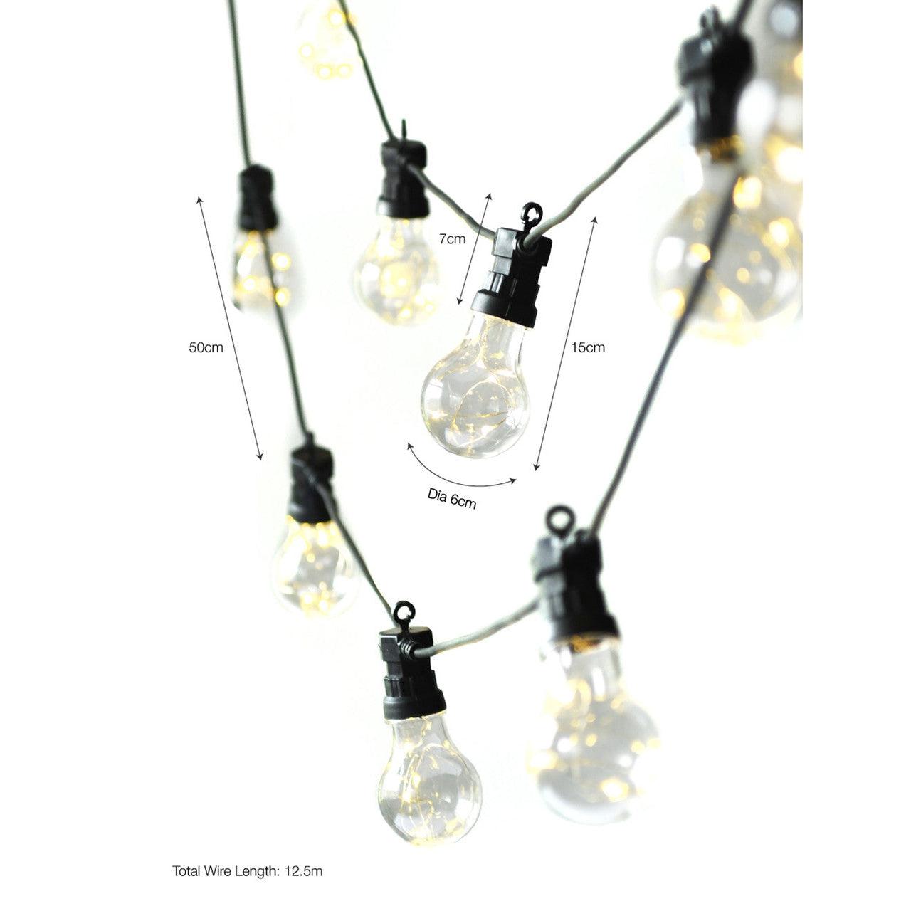 Festoon Lights, Classic - 20 Bulbs-Festoon Lights-Yester Home