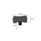 Flamingo Cupboard Knob Matt Black-Cabinet Handles-Yester Home